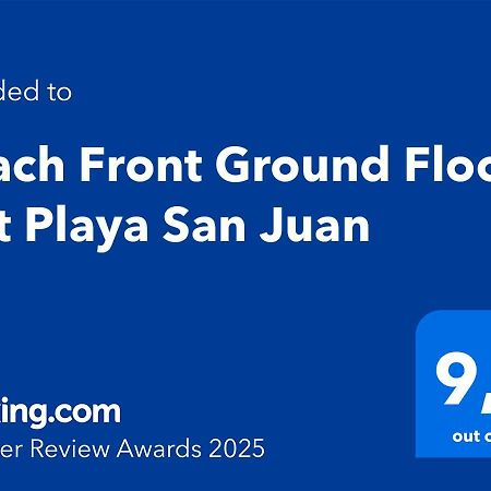 Beach Front Ground Floor Flat Playa San Juan El Campello Buitenkant foto