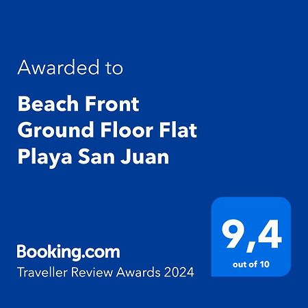 Beach Front Ground Floor Flat Playa San Juan El Campello Buitenkant foto